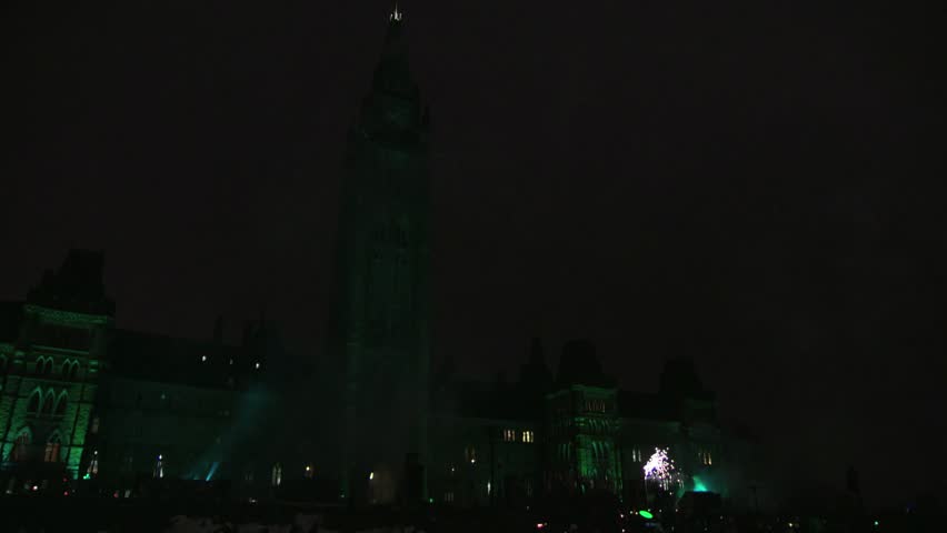 Fireworks on Canada