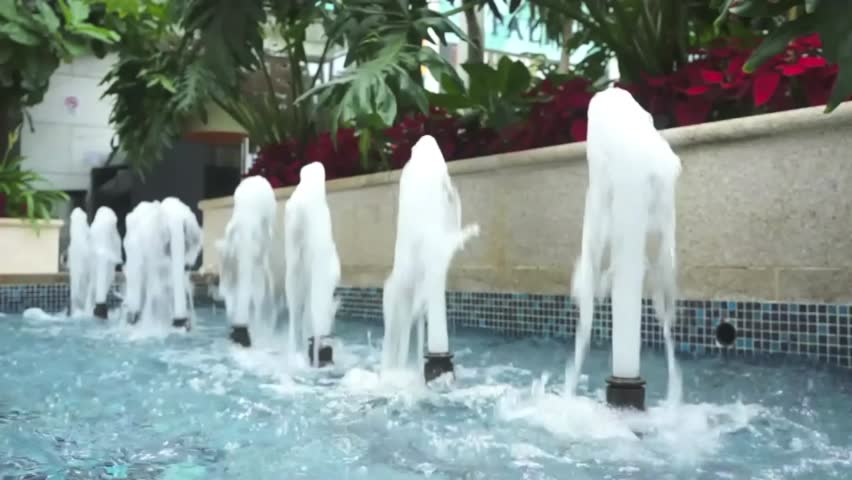 Fountain water in the park