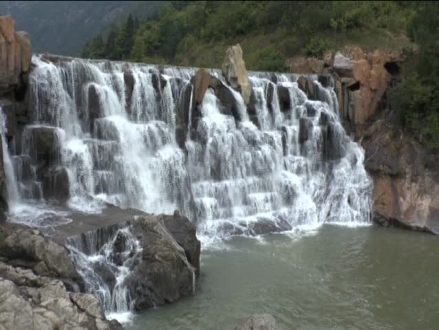 Beautiful sight - falling water falls.