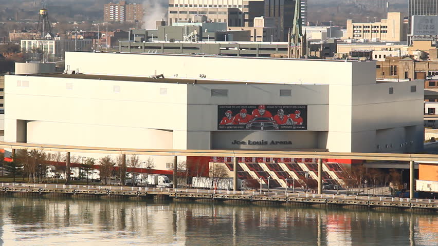 DETROIT - CIRCA NOVEMBER 2013: Detroit's Joe Louis Arena as seen from across the