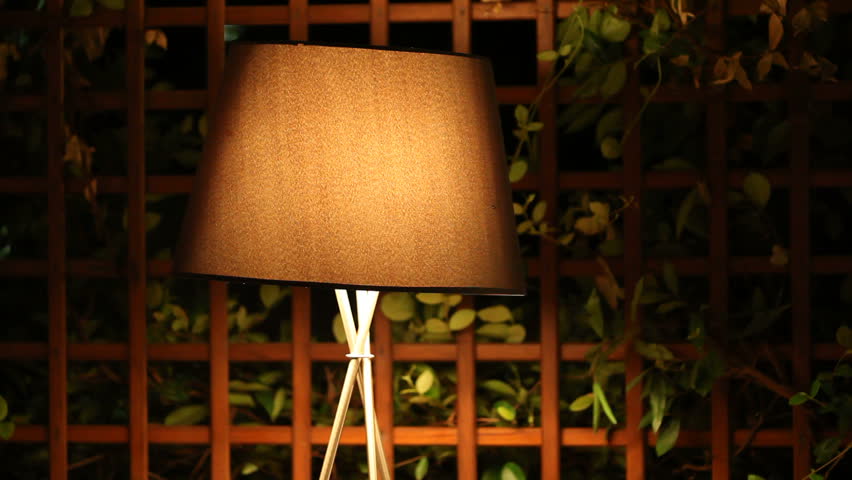 Lampshade in the garden