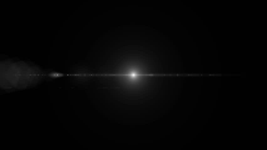 lens flare light for cinematic text