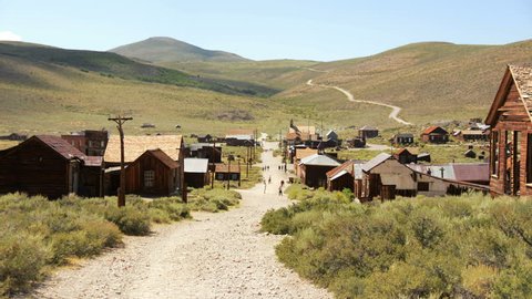 Bodie California - Abandon Mining Ghost Town - Daytime - 4K, UHD, Ultra HD resolution