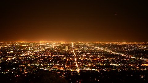 Time Lapse of Los Angeles from Griffith Observatory - 4K, UHD Ultra HD resolution