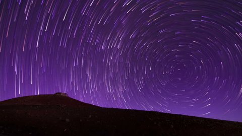 Night Sky Star Trail Time Lapse Background - 4k (4096x2304) ultra hd quality.  : vidéo de stock