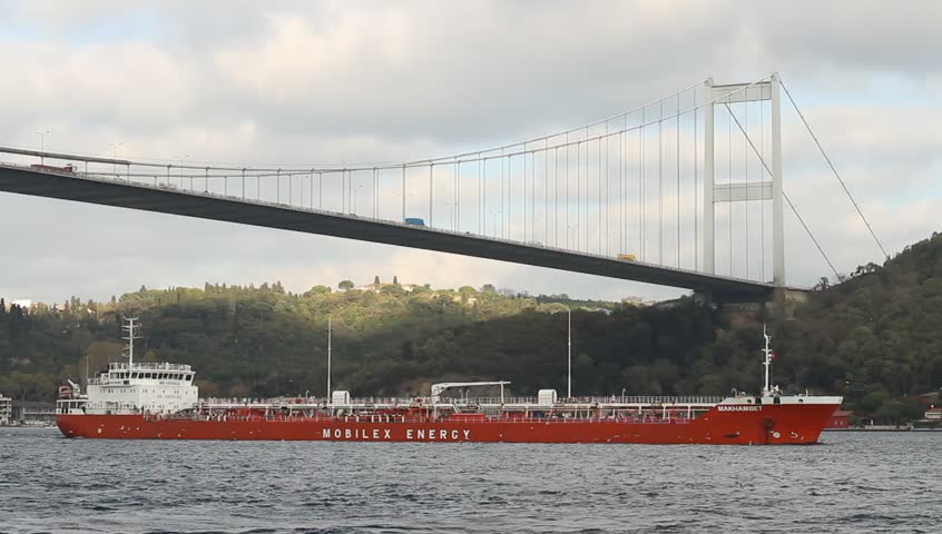 ISTANBUL - OCT 26: Oil Products Tanker MAKHAMBET (IMO: 9334612, St Vincent