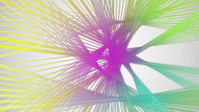 wonderful video animation with stripe object in motion, loop HD 1080p