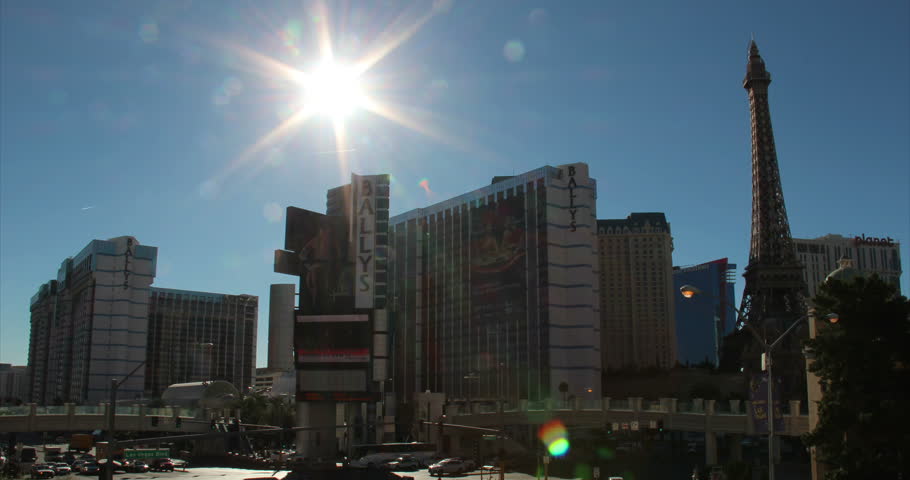 LAS VEGAS, NEVADA - October, 2012: A time lapse shot of a busy Las Vegas