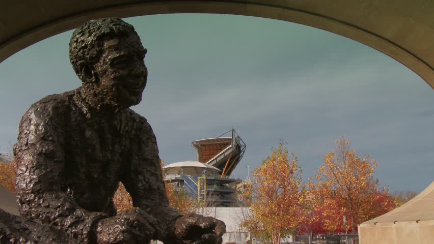 PITTSBURGH, PA - Circa November, 2013 - The Mister Rogers statue on Pittsburgh's