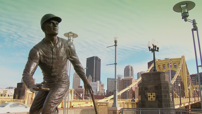 PITTSBURGH, PA - Circa November, 2013 - The Roberto Clemente Statue at PNC Park