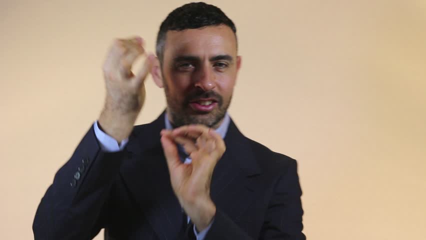 Dancing businessman