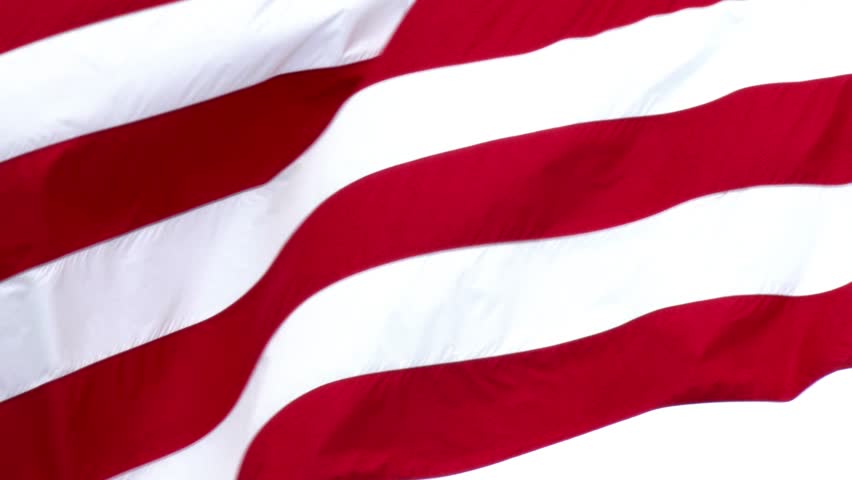 A close up shot of a waving American flag. Shot at 60fps for slow motion. In 4K