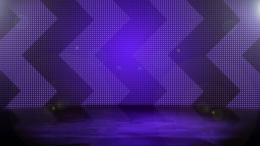 An abstract loopable studio background with flashing lights.  In 4K UltraHD.