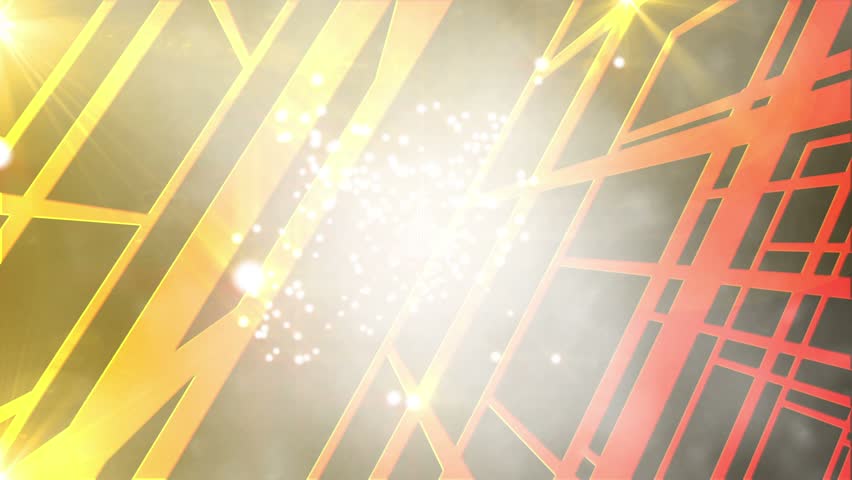 Orange Spinning Lights Abstract Background for use with music videos