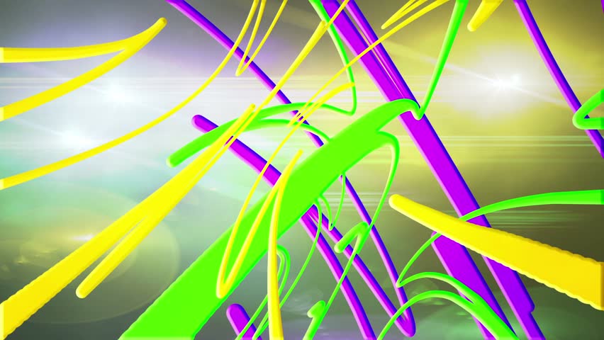 Colorful Random Shapes Abstract Background for use with music videos