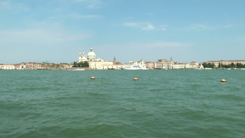 Sea view from Dogana to Piazza San Marco, Venice (Italy)