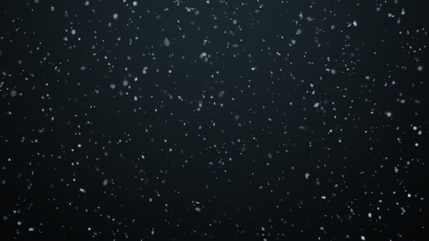 Looping clip of falling snow with a soft back light.  Particles created using