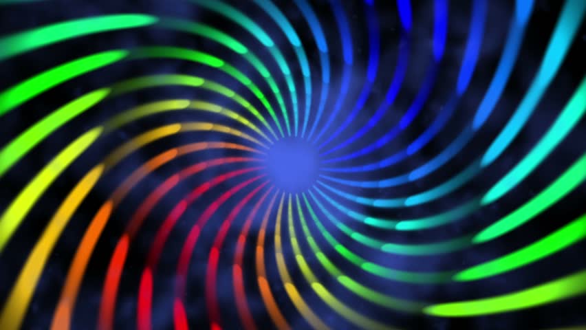 colorful hypnotic spiral iris vortex abstract motion background for use with