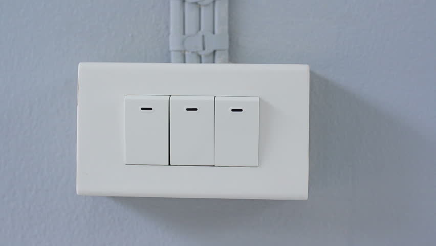 On and Off Power switch with human finger