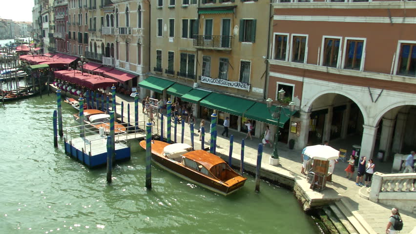 Grand Canal view from Rialto bridge, Venice (Italy)