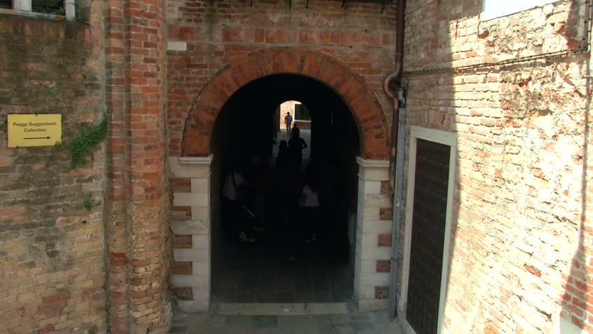 The brick building of the Abbey of San Gregorio, Venice (Italy)