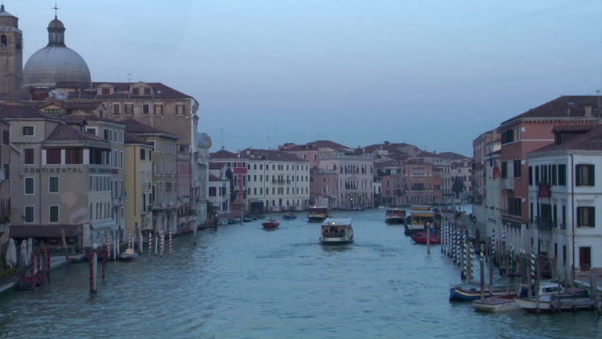 Grand Canal view from Scalzi bridge, Venice (Italy)