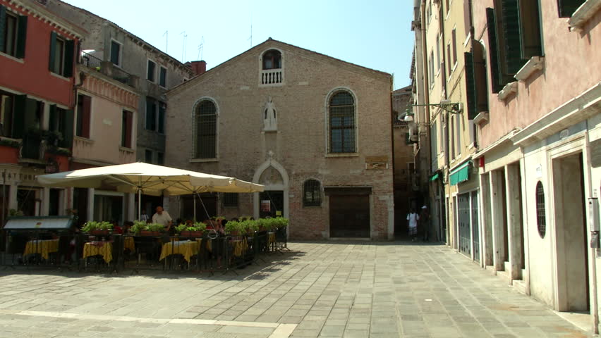 A venetian square (campo), Italy
