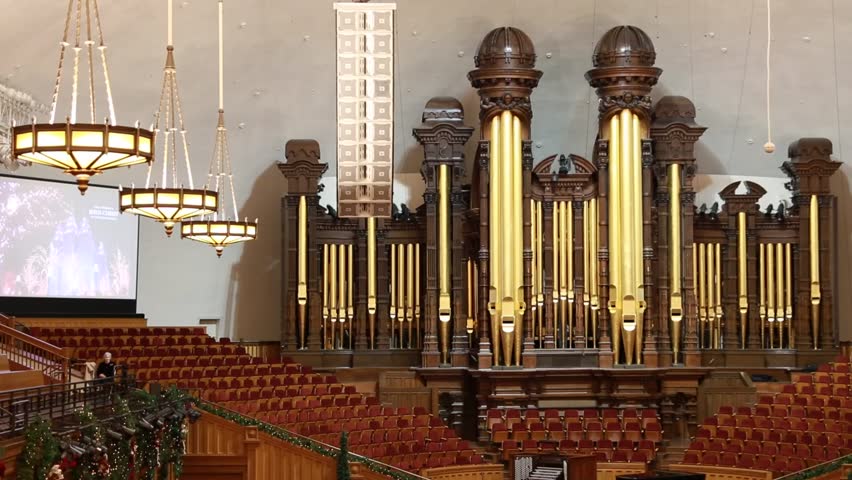 The famous organ used for the mormon tabernacle choir