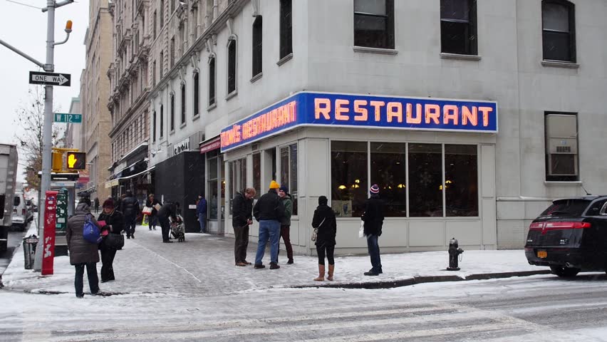 NEW YORK CITY - Circa, December 15, 2013 - An establishing shot of Tom's