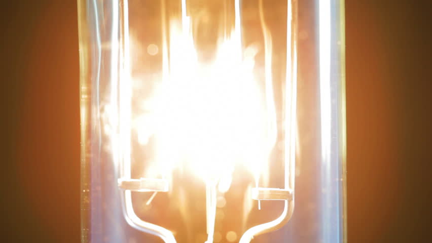 Real light bulb flickering. Incandescence thread, close up. | Shutterstock HD Video #5258996