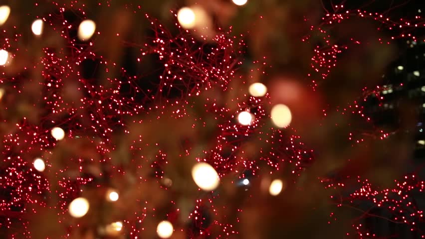 Christmas lights at beautiful temple square in Salt Lake City Utah