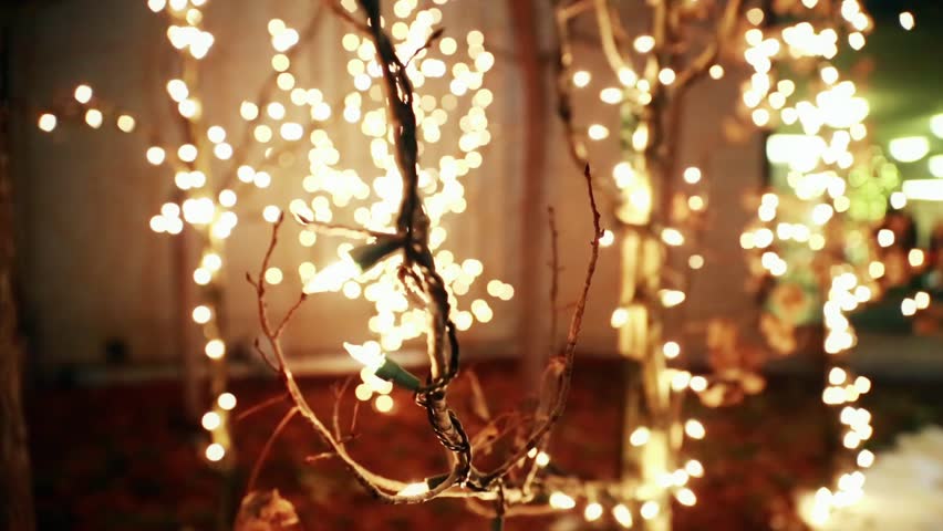 Christmas lights at beautiful temple square in Salt Lake City Utah