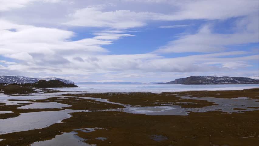 Arctic Bay, Nunavut Landscape With Stock Footage Video (100% Royalty ...