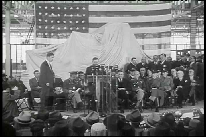 1940s era film showing the first assembly line plants in America dedicated to making tanks for WWII.