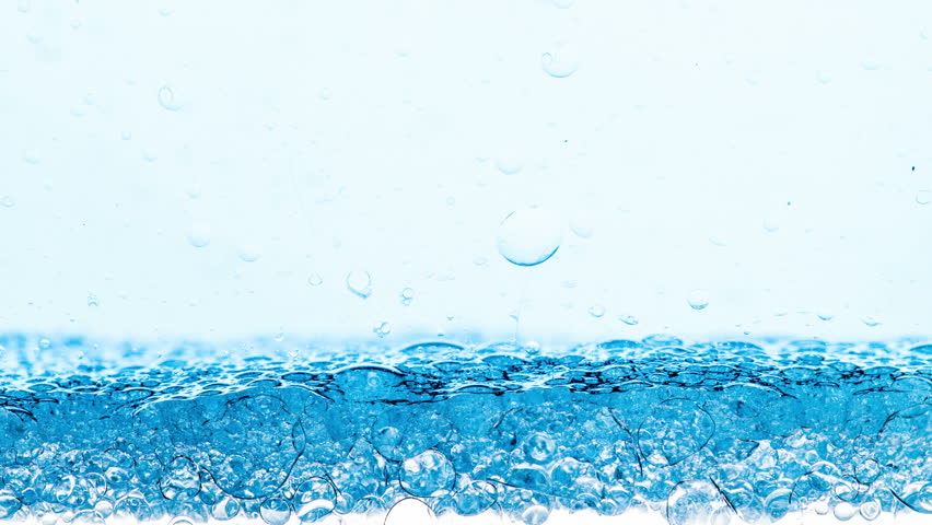 Blue Bubbles Foam Boiling, time-lapse, macro, 4K