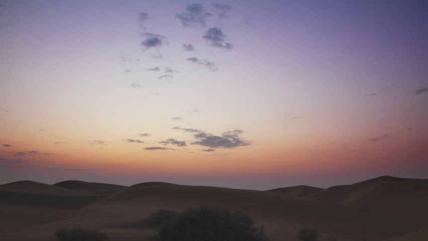 sunrise in Tar desert India - timelapse 4k