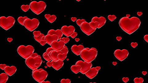Red Valentines Love Hearts Black Background
Computer Designed Animation quad ultra hd 4k