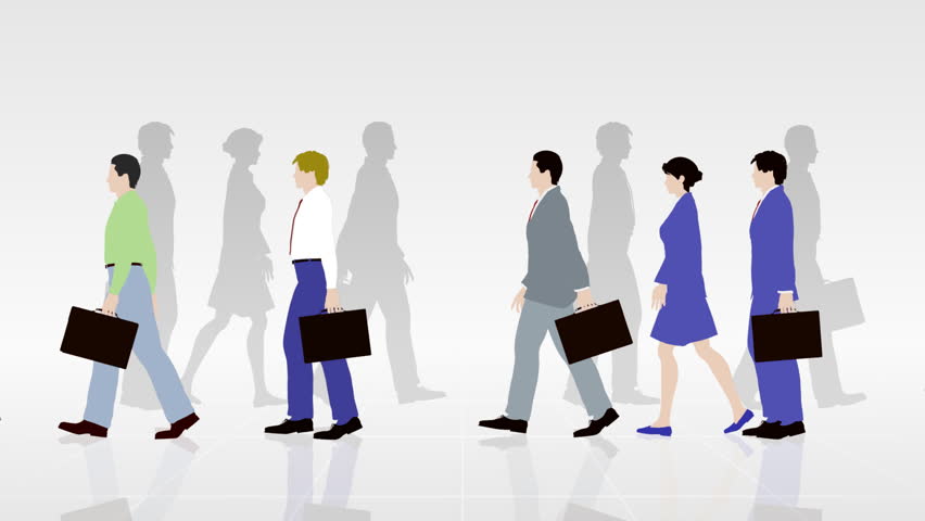 Walking Person silhouette, a Person Video by BlueBackIMAGE