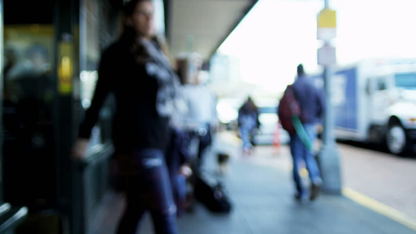 Seattle - July 2012: Coffee break people visiting busy city coffee shop nr guitar playing musician, Seattle, USA RED EPIC, 4K, UHD, Ultra HD resolution