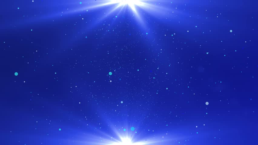 Abstract Motion Background With Blue Lens Flares
