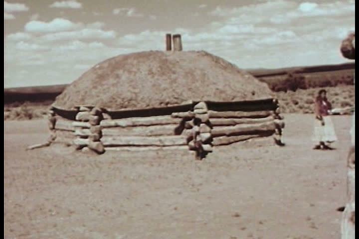Life of the American Indian Navajo in the 1950s.