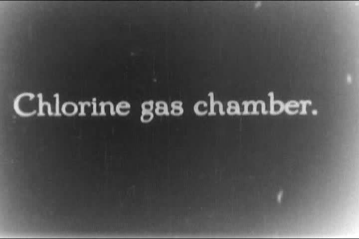 Flu patients spend time in a chlorine gas chamber for treatment in 1930. | Shutterstock HD Video #5306693