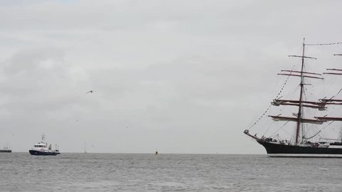 Sailing Ship Stad Amsterdam Is Stock Footage Video 100 Royalty Free Shutterstock