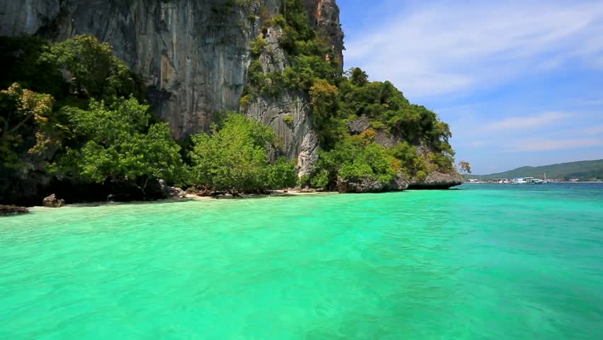 Boat trip to tropical islands, Thailand