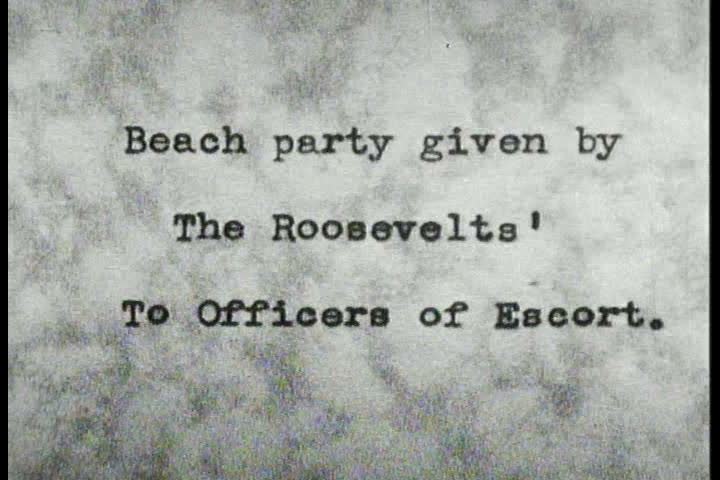 The Roosevelts hold a picnic in 1933.