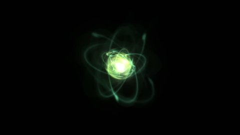 HD - A microscopic atomic particle system (Loop).