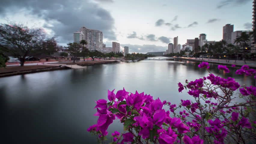 Honolulu, Oahu, Hawaii, Time Lapse Sun