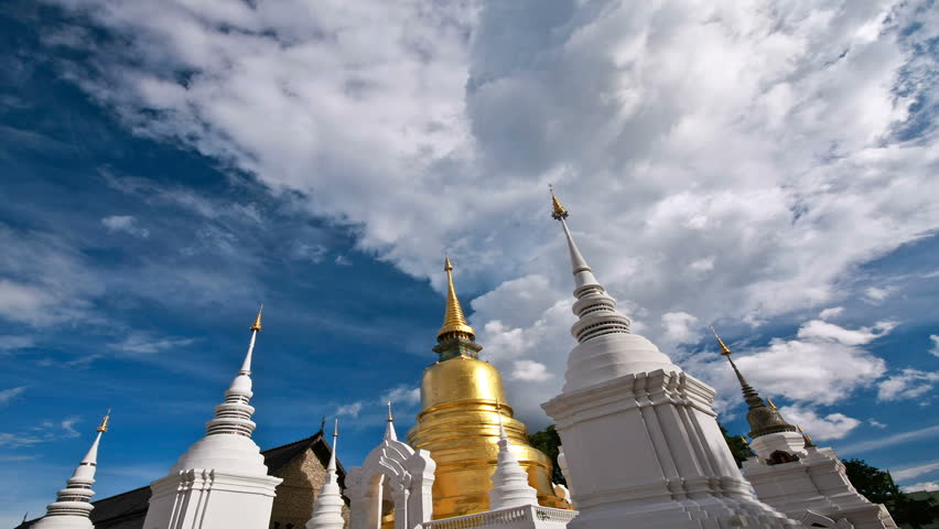 Wat suan Dok temple in chiang mai Thailand