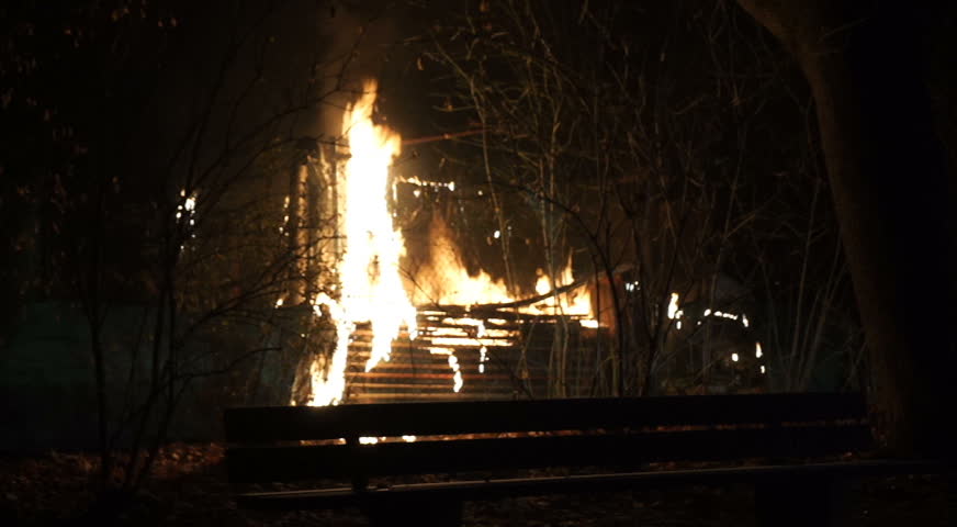 Firefighters extingushing fire