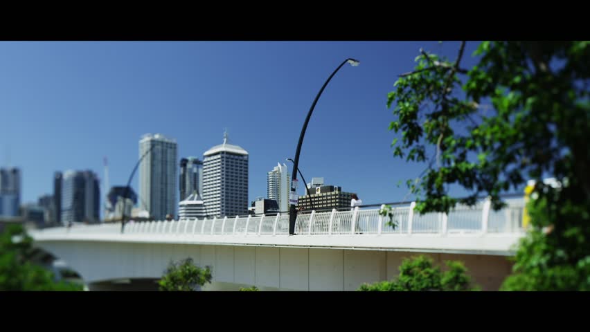Looking over to Brisbane City from South Bank.